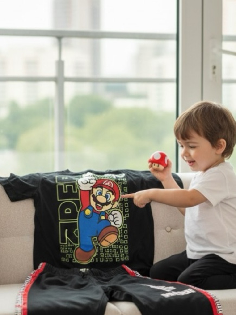 Super Mario Matching Set kids size large